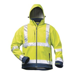 CASACO SOFTSHELL BICOLOR AZUL ESC/AMARELO AV 22732